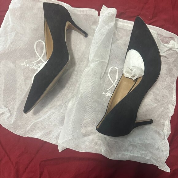 Sam Edelman Jordyn Pumps, Black Suede, Women's 7.5 M - Picture 6 of 7